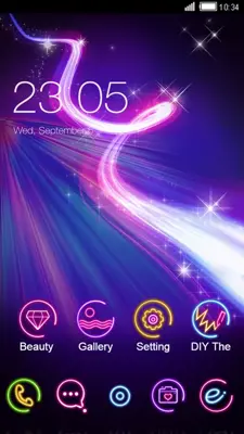 Neon colors theme lighting wallpaper HD android App screenshot 1