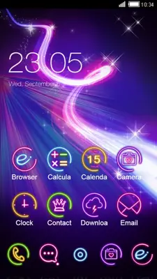 Neon colors theme lighting wallpaper HD android App screenshot 2